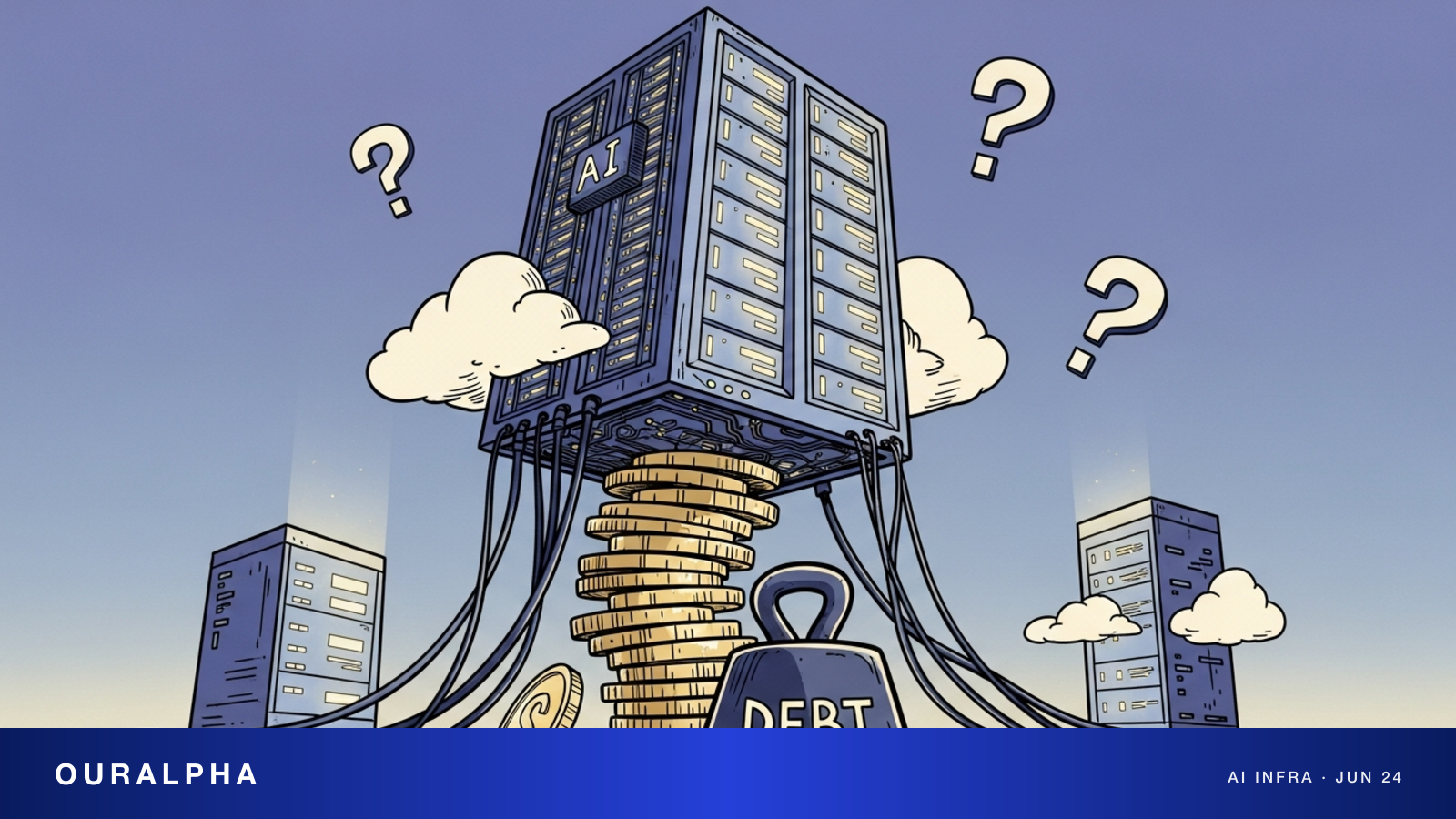Illustration of hyperscaler AI capital spending and debt financing concerns