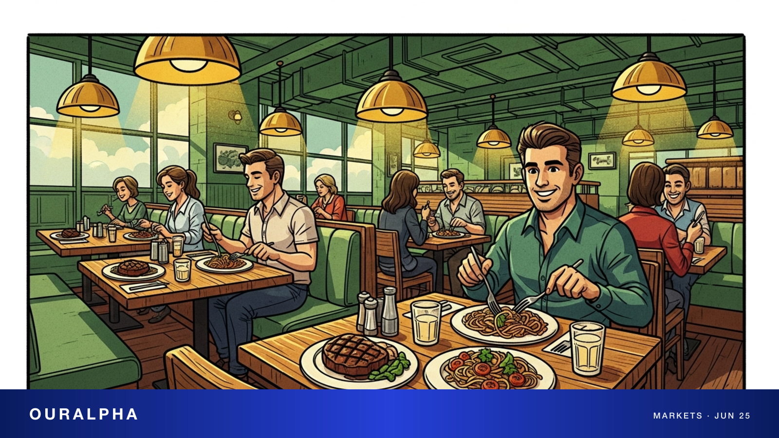 Darden Restaurants Olive Garden LongHorn Q4 FY2026 earnings same-store sales editorial illustration