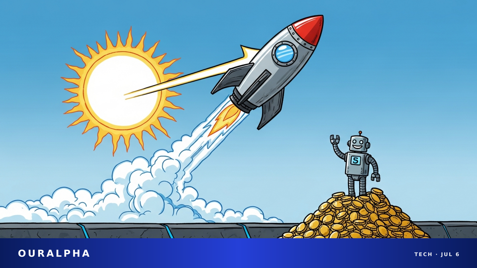 Alphabet stock doubled, Google parent joins Dow, AI investment