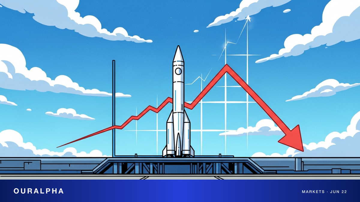 SpaceX IPO 上市后回落股价下跌 SPCX 漫画封面