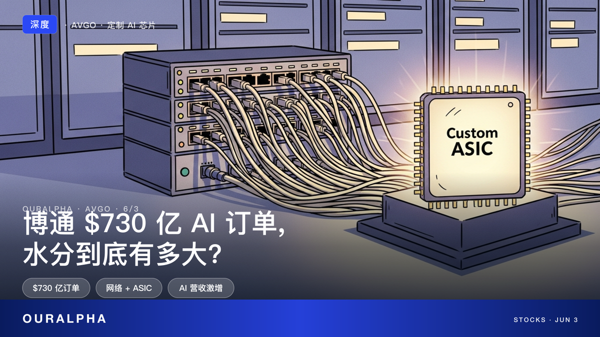 博通的 AI 故事到底有多少水分？$730 亿订单算一遍