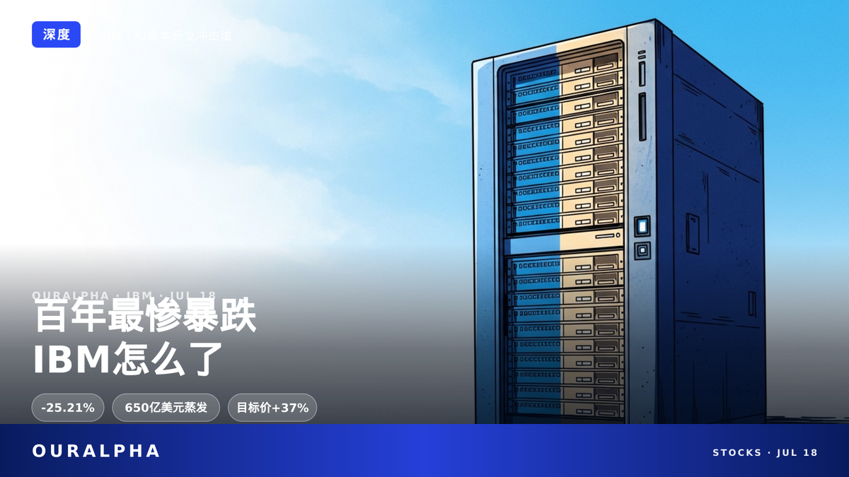 财报还没公布,IBM就跌成了1987年最惨