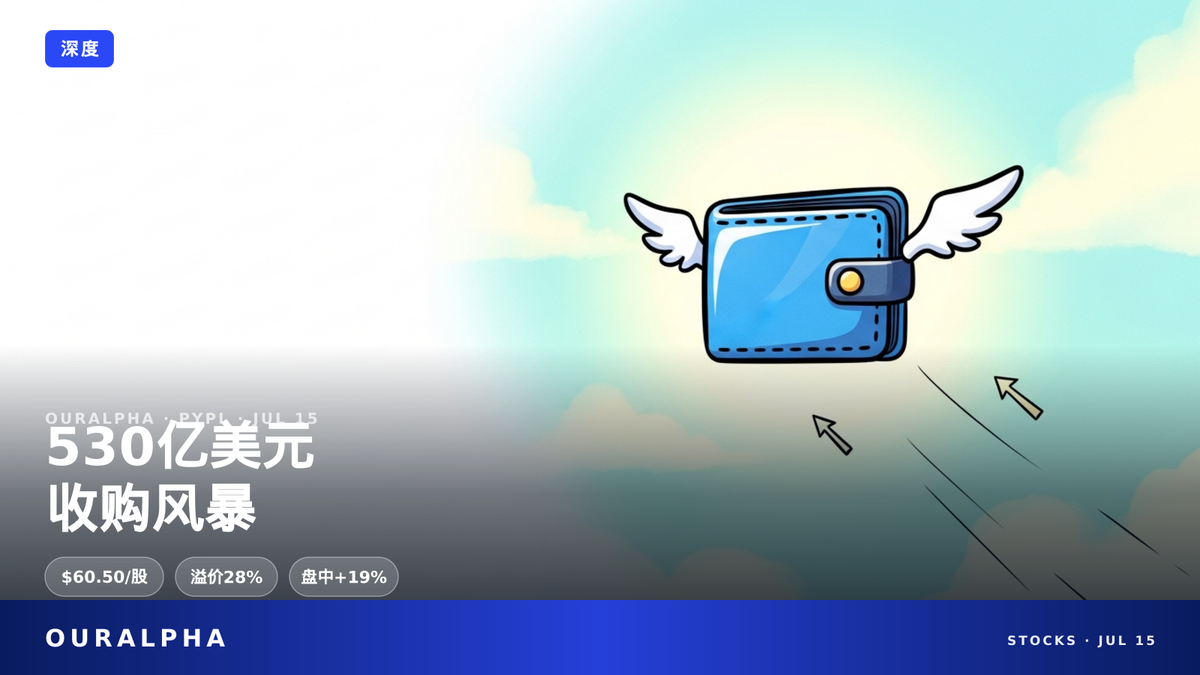 市值缩水八成后，PayPal收到530亿收购要约