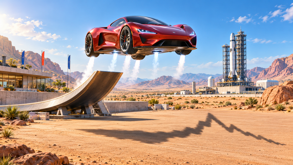 特斯拉（TSLA）新 Roadster 上演「飞行」首秀，股价盘前涨近 5%，盘中为何转跌？