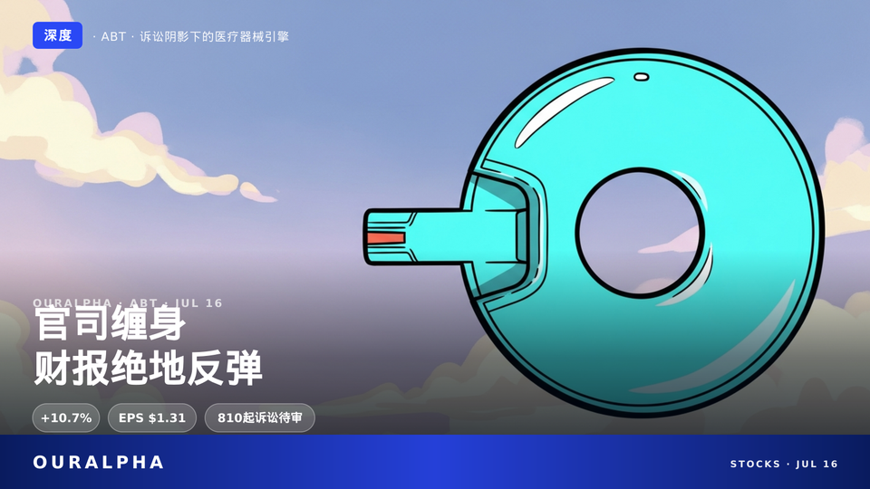 跌近四成、官司缠身,雅培财报为何单日暴涨11%