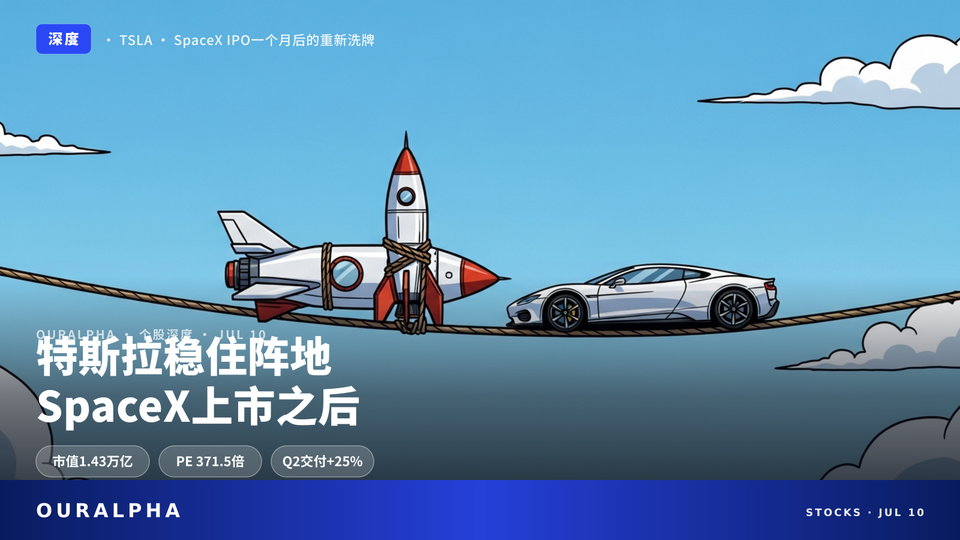SpaceX一个月后：特斯拉稳住了,但代价是371倍PE